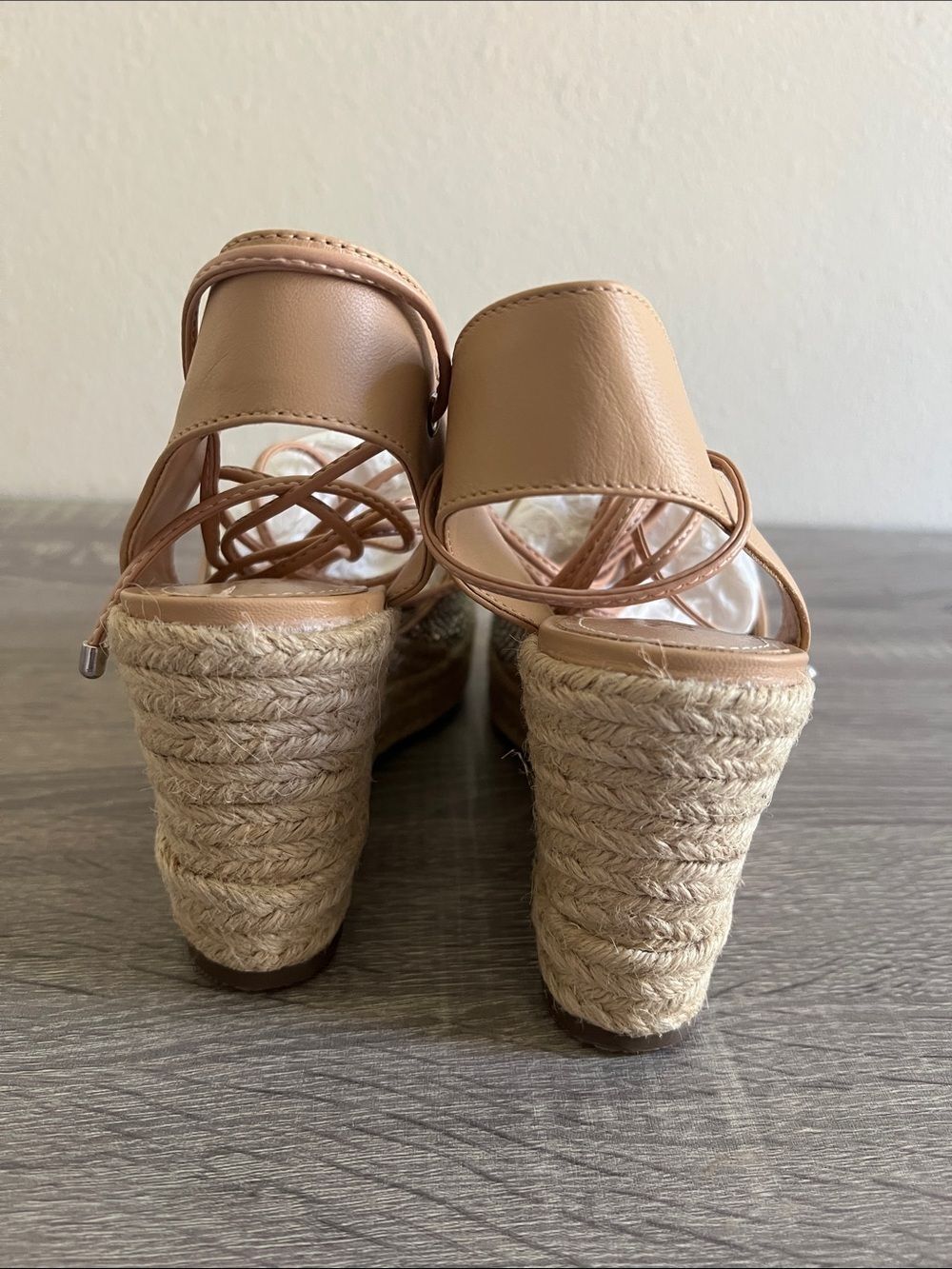 New SCHUTZ Celinah Nappa Leather Espadrille Women’s 6B - Picture 4 of 8
